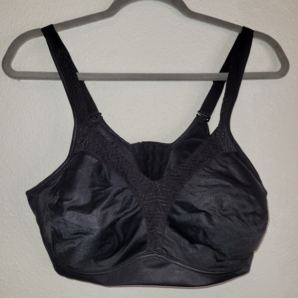 Playtex 18Hour WireFree Bounce Control Support Breathable Cup Bra Black 40D NIP - Picture 9 of 15